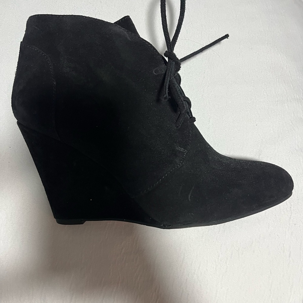 Black Heeled Suede Via Spiga Boots